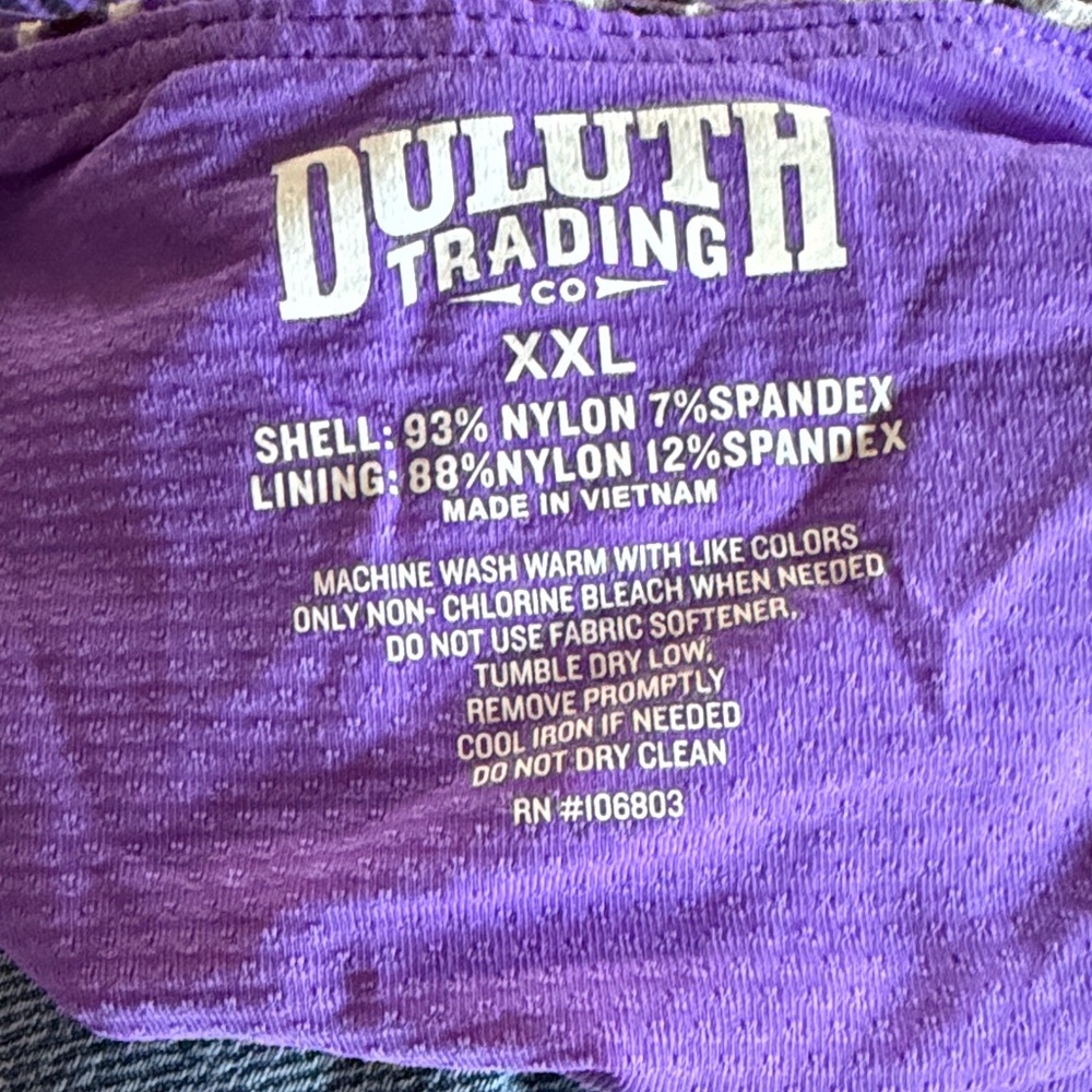Duluth Trading Co Purple Floral 'Buck Naked' Sports Bra - Picture 3 of 3